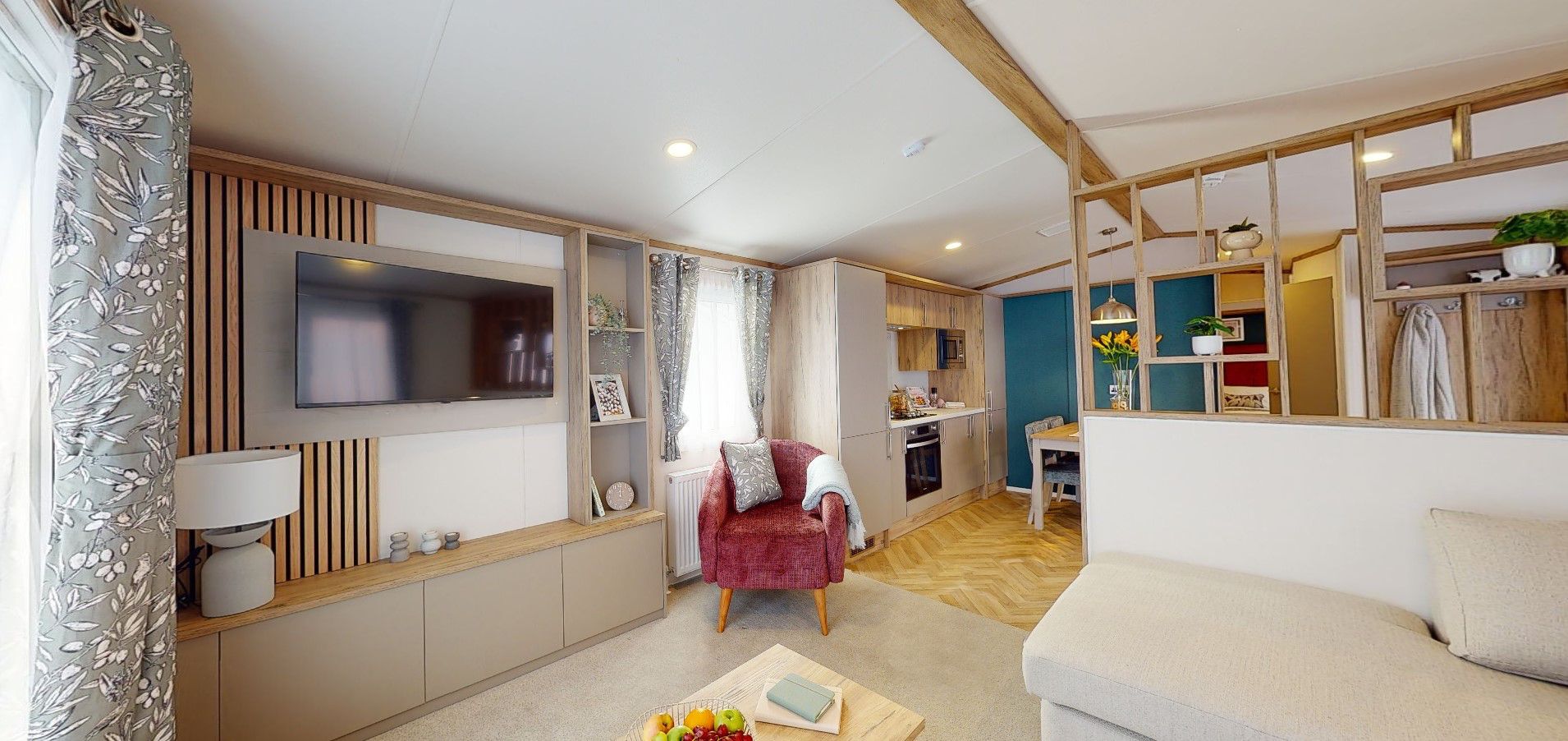 The Living Room of the Regal Hemsworth - a new static caravan for sale in Skegness