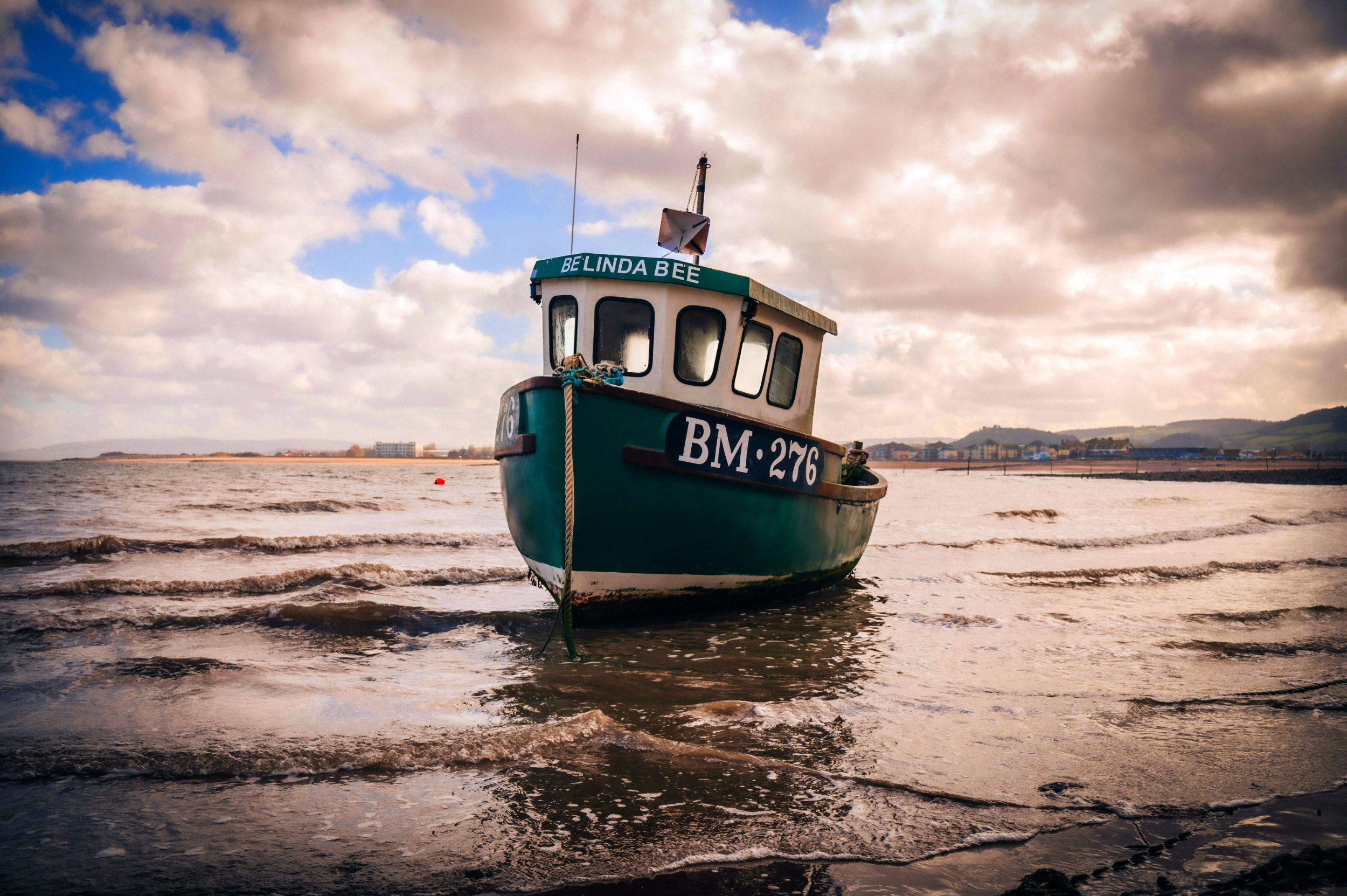 A fishing boat in Minehead Harbour