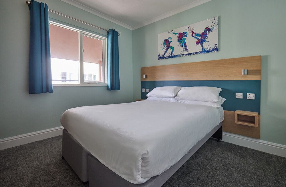 A double bedroom in our Comfort Rooms at Minehead.