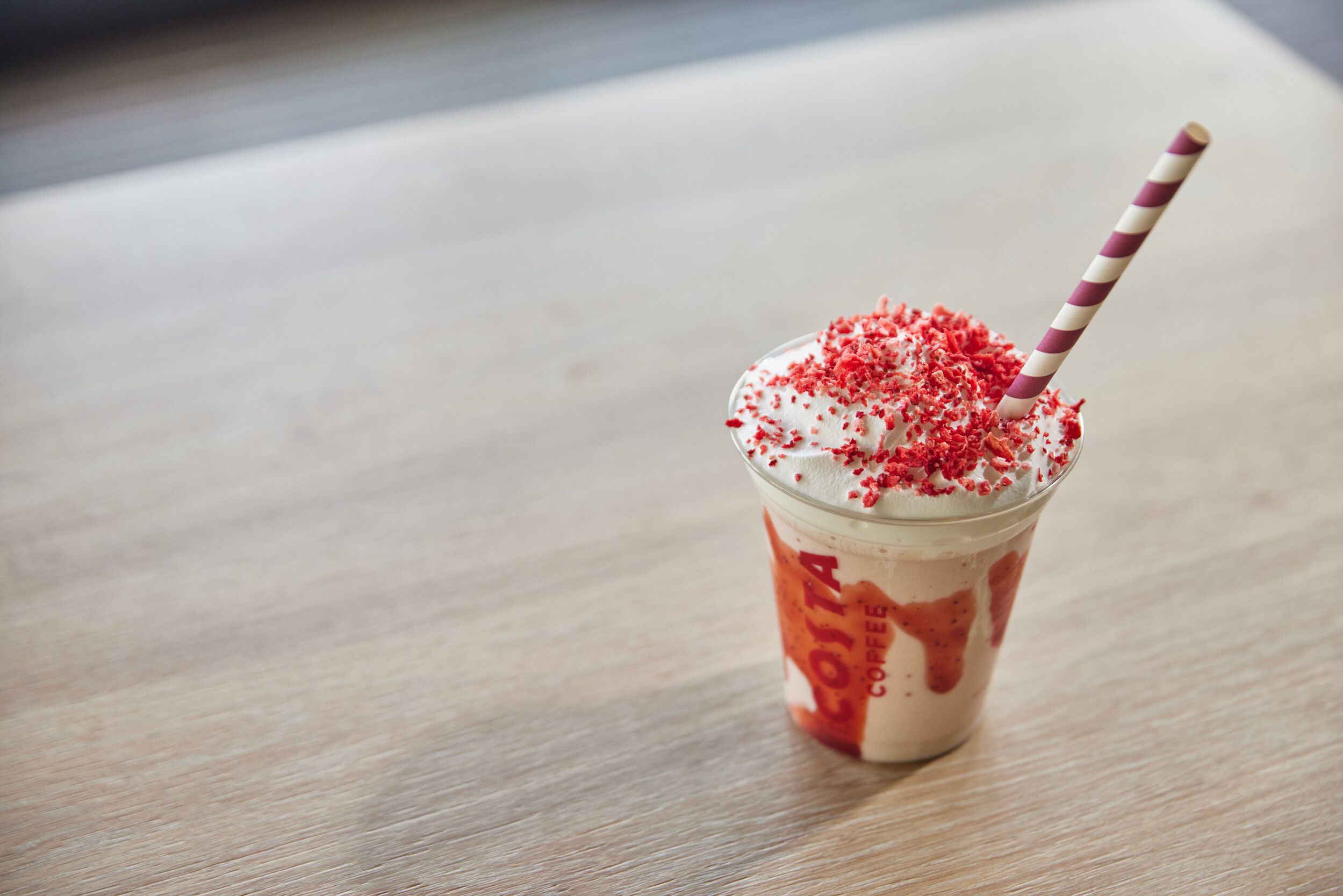 A colourful drink served at Costa Coffee in Bognor Regis.