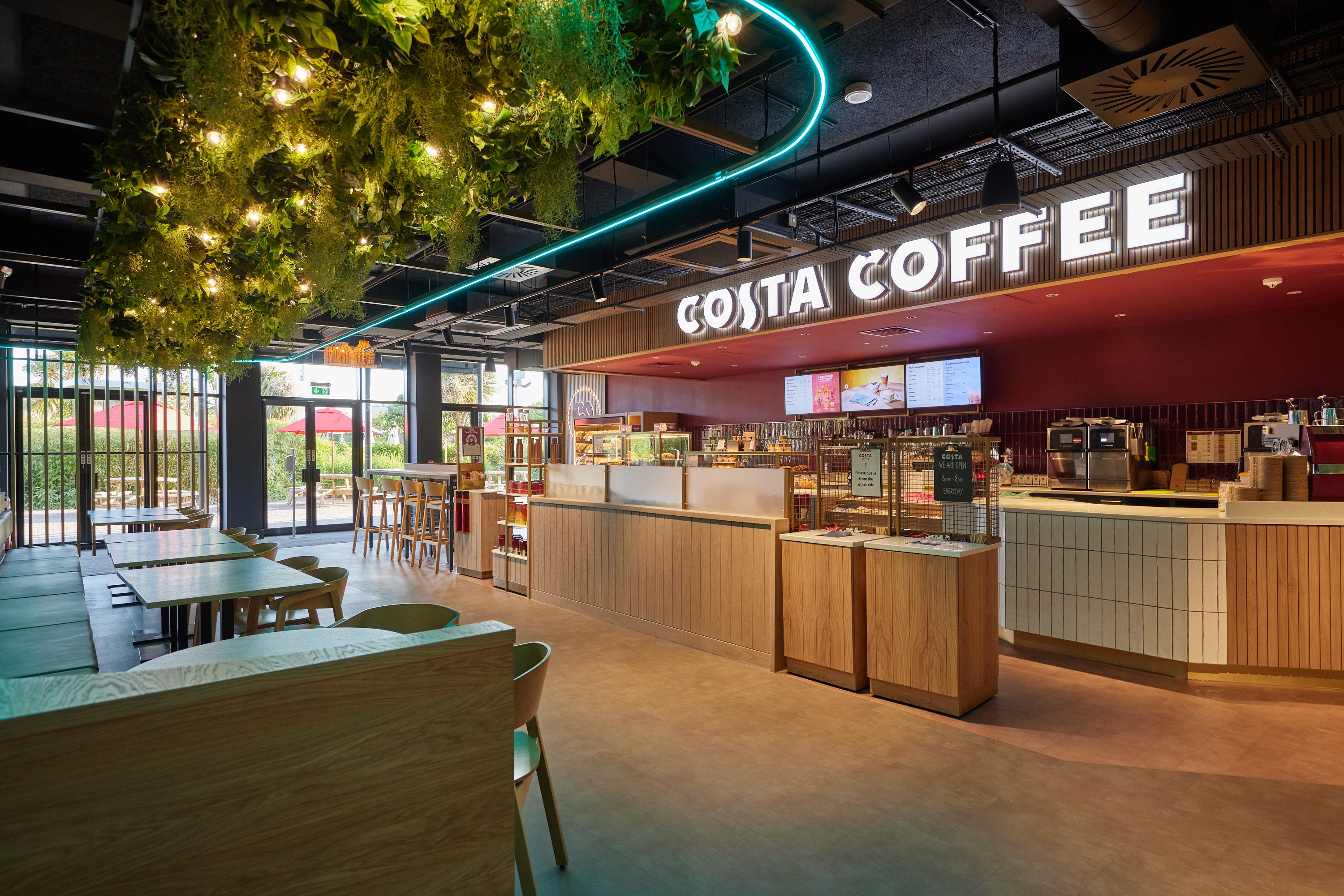 The Costa Coffee store at Bognor Regis, found inside Skyline Eats.