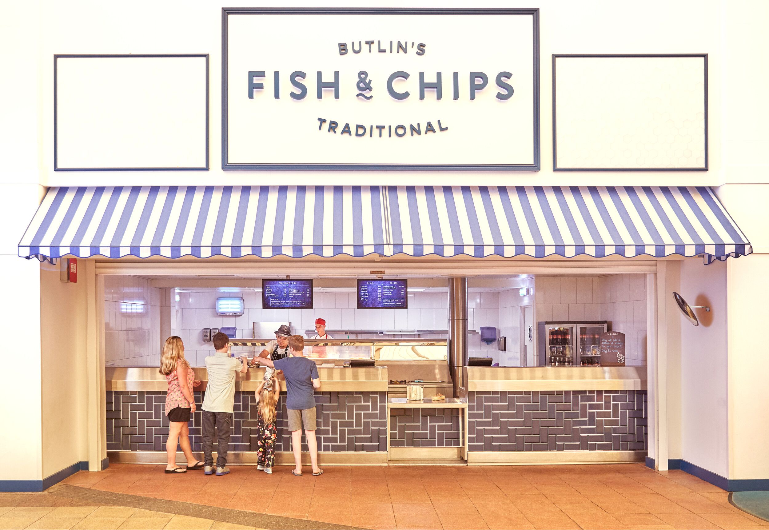 A Butlin's Fish & Chips store.
