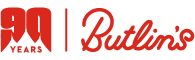 Butlin's logo celebrating 90 years of Butlin's