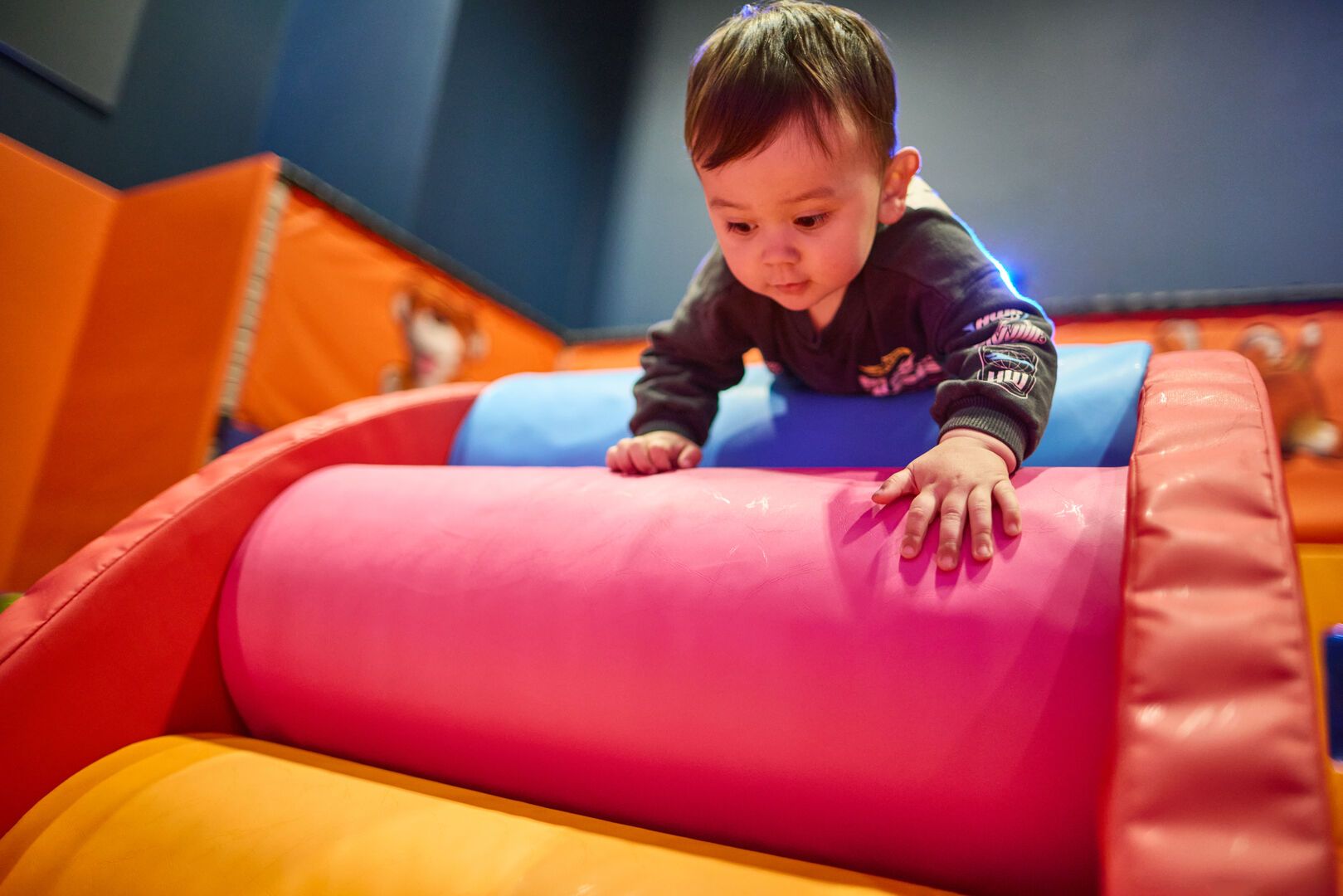 Exploring the new soft play at Bognor Regis!