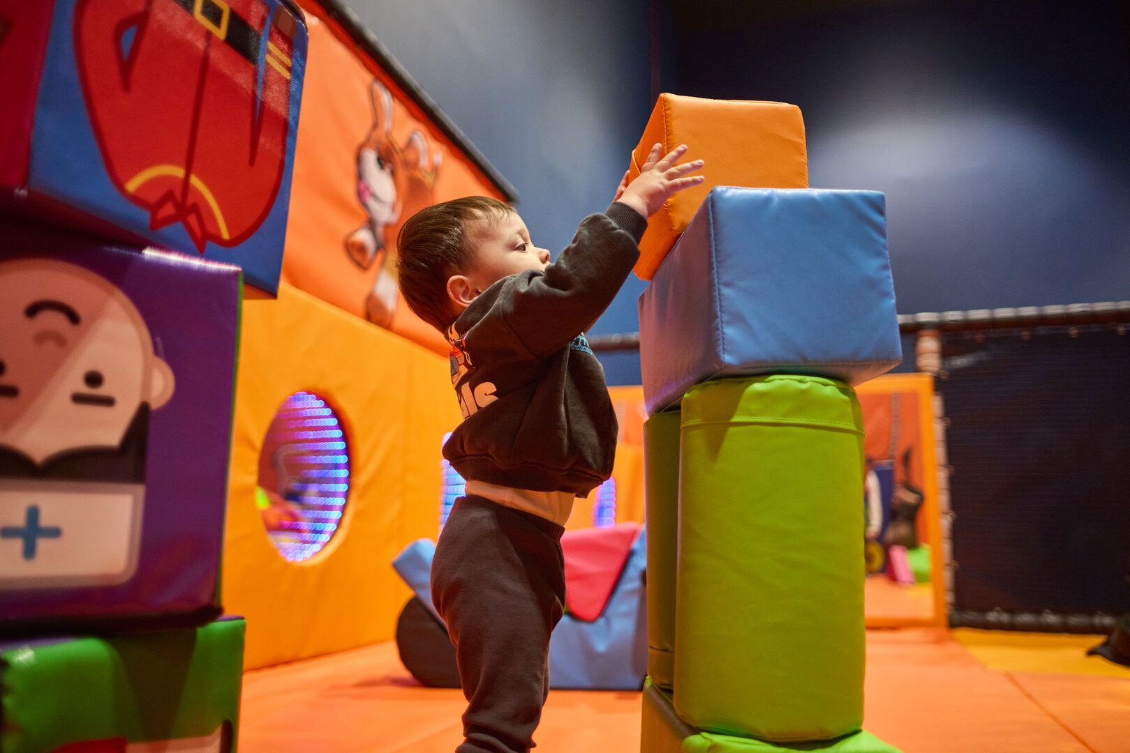 Having fun in the orange zone!