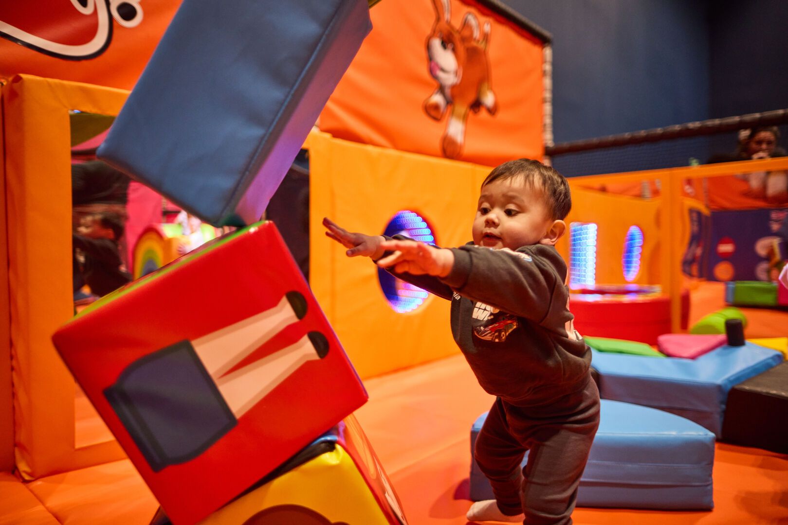 Having fun in the orange zone!