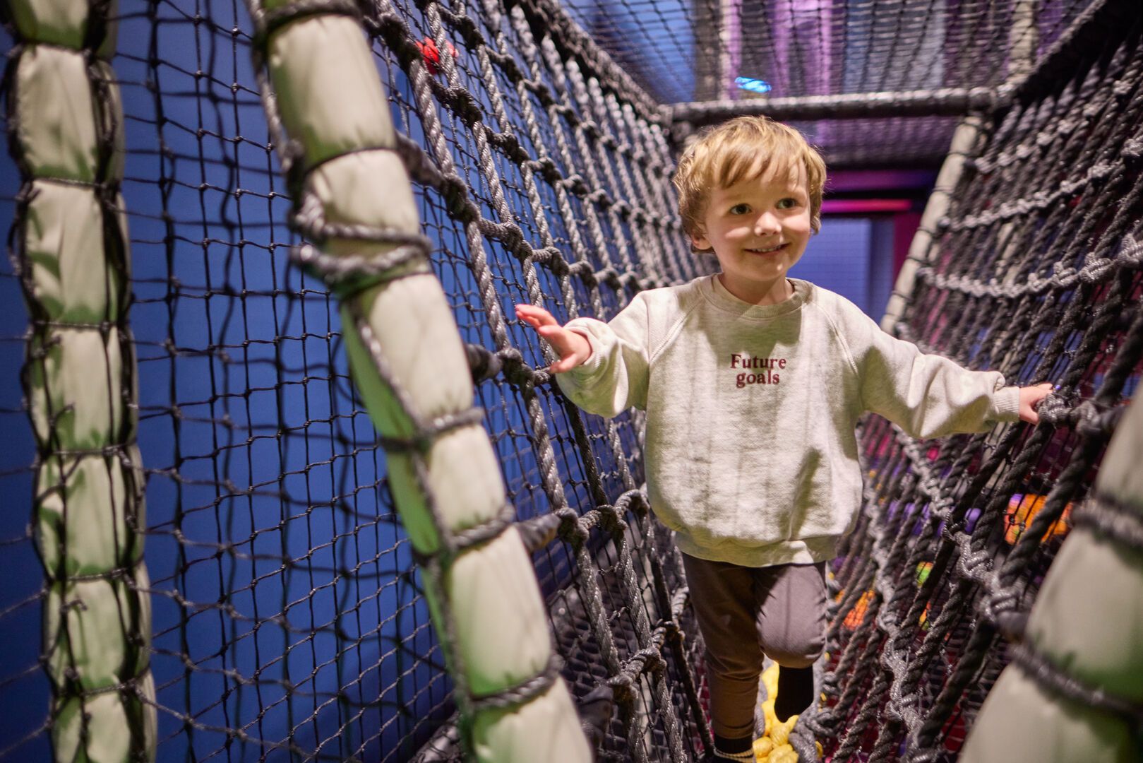 Exploring the new soft play at Bognor Regis!