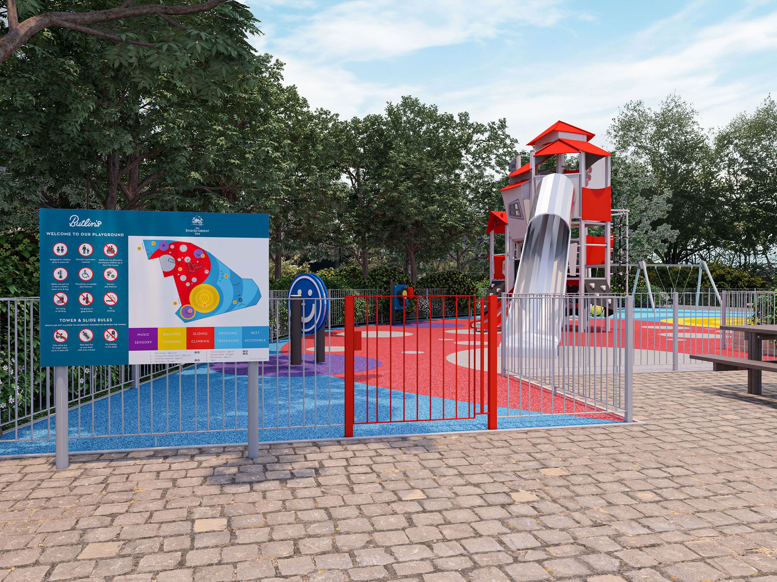 The Beachcomber Inn Playground at Bognor Regis resort.