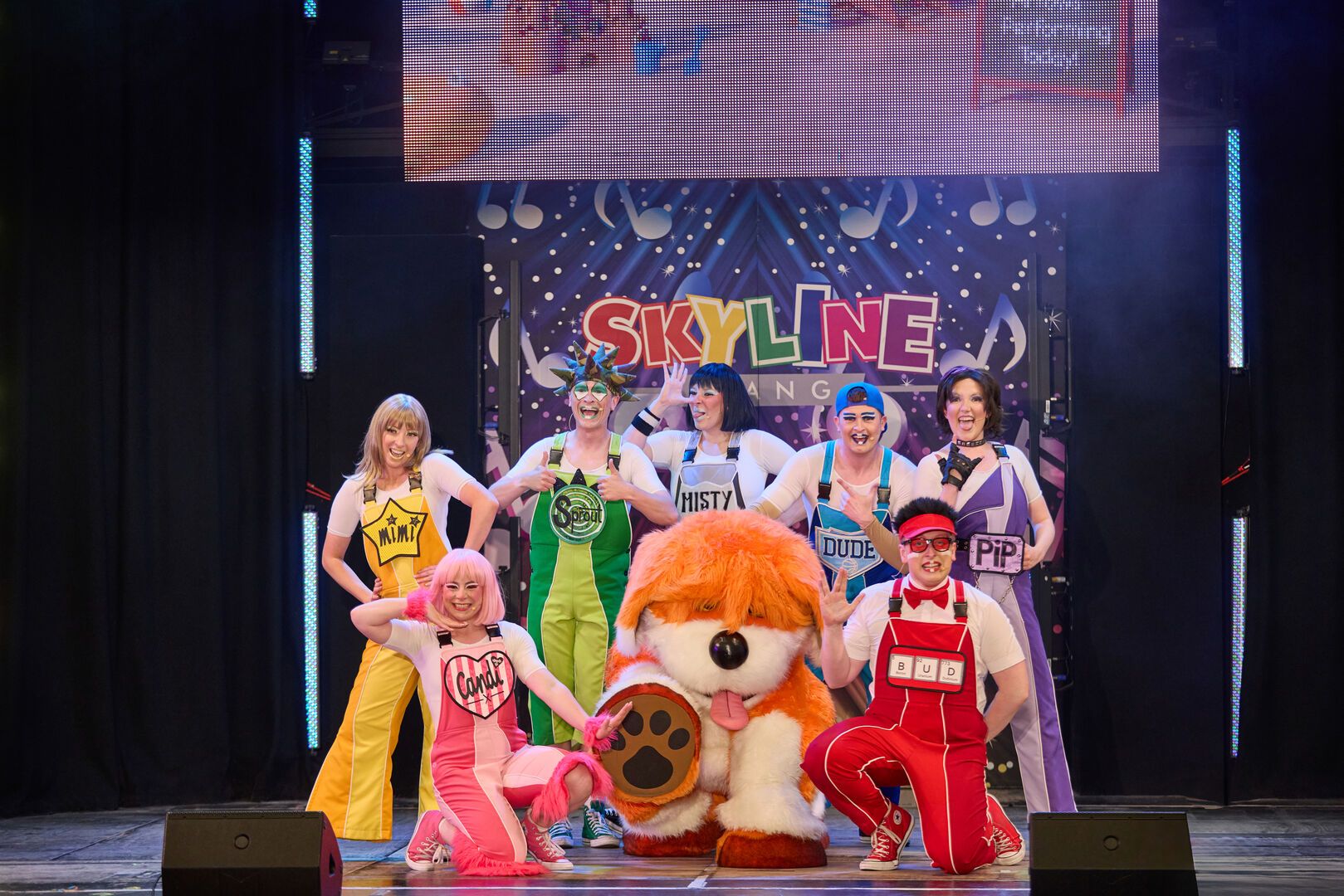 The Skyline Gang in the Butlin's Beside the Sea show.