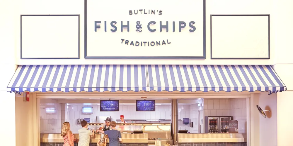 Traditional Fish and Chips at Butlin's