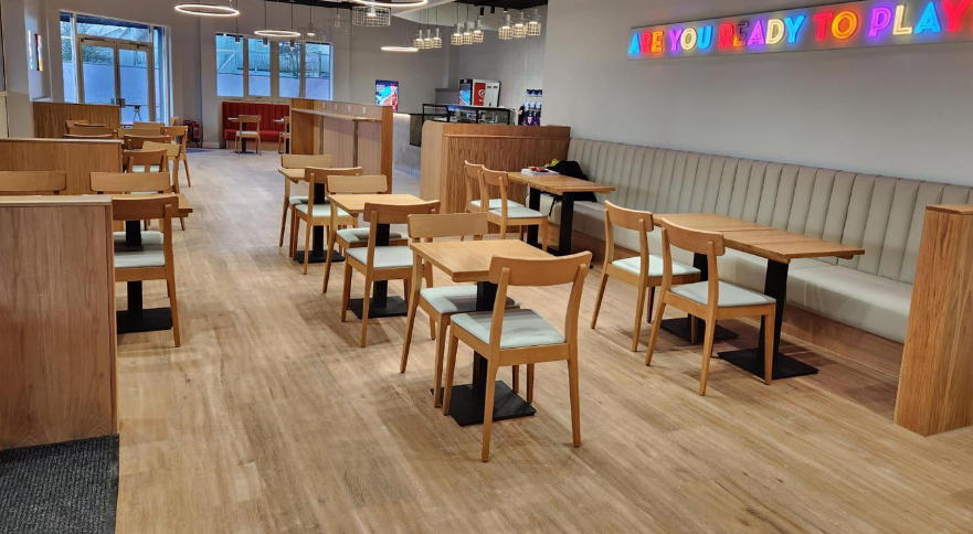 A Skypark Cafe dining area.